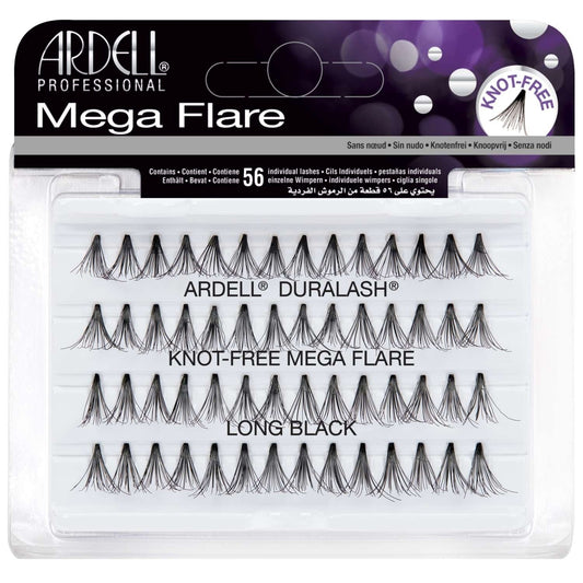 Mega Flare Knot-Free Individual Lashes Long Black