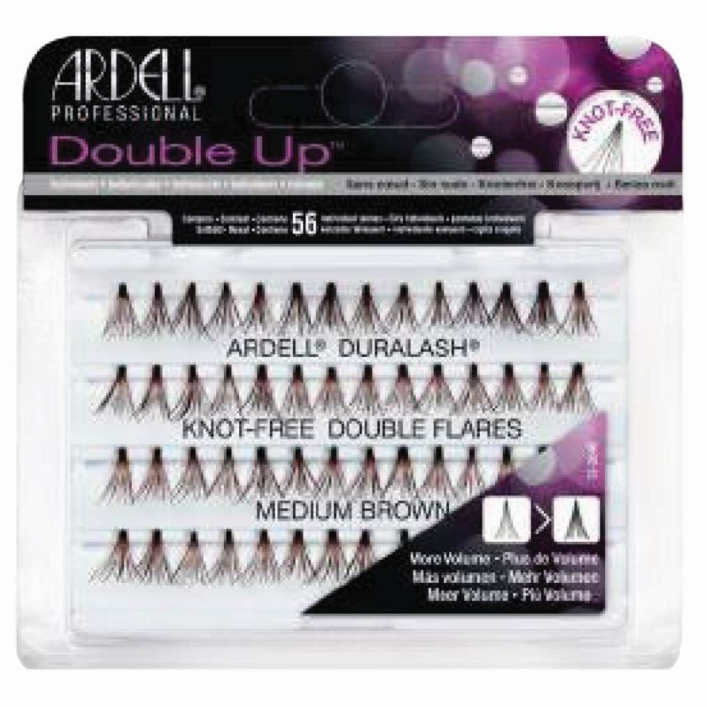 Double-Up Individual Knot-Free Lashes Medium Brown