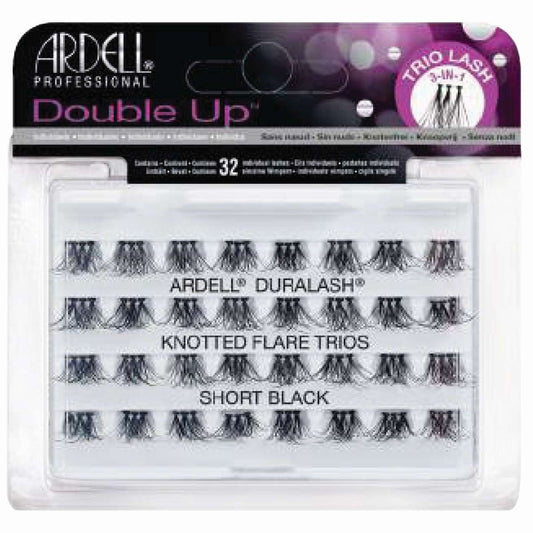 Double Up Trio Individual Short Lashes Black