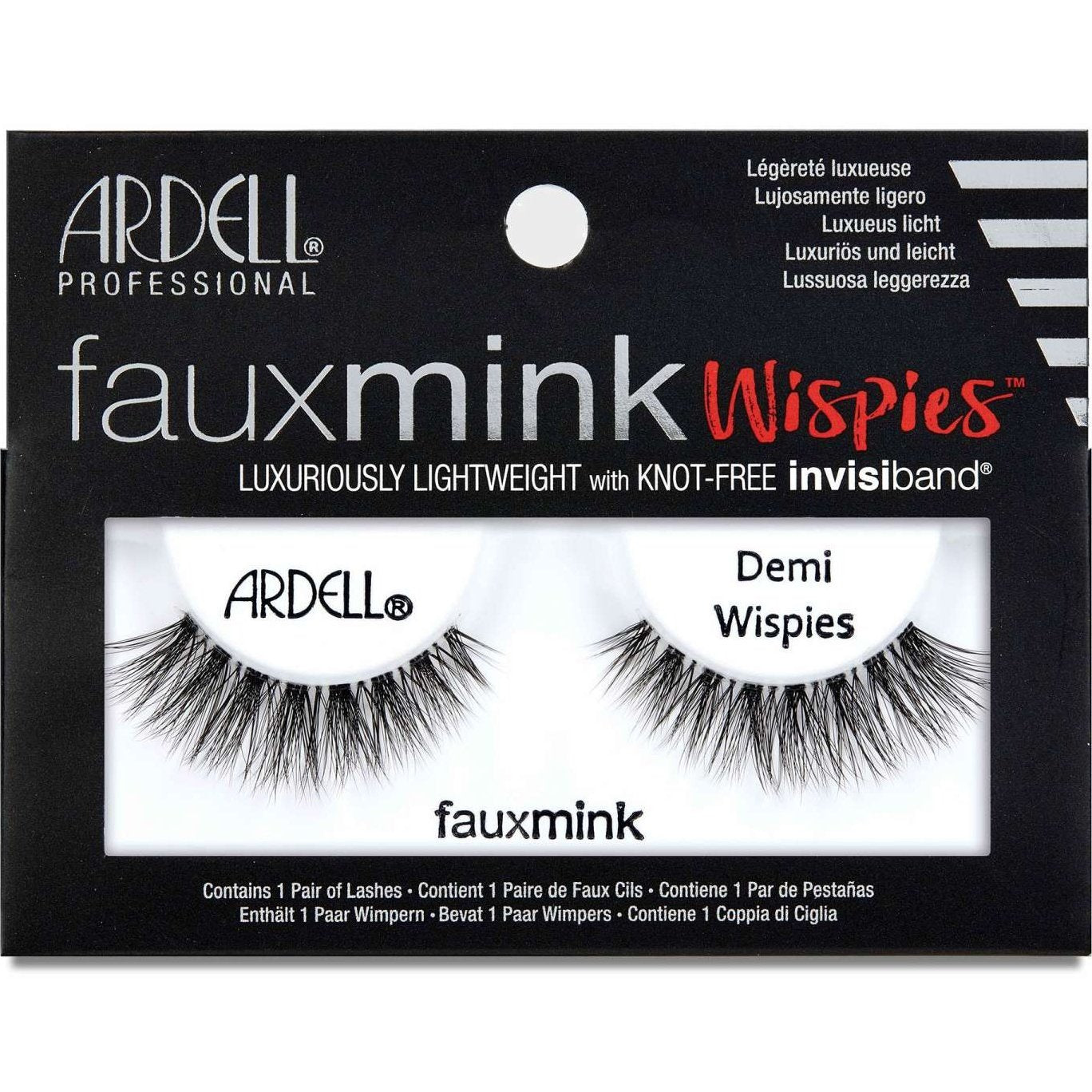 Demi Wispies Faux Mink Strip Lashes with Invisiband