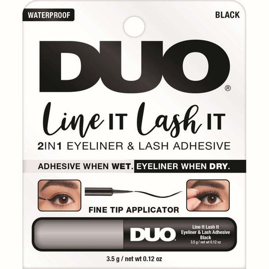 Lash Adhesive and Eyeliner Duo for Easy Lash Application