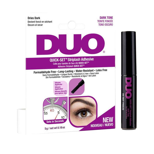 Duo Quick-Set Strip Lash Adhesive Dark Shade, Water-Resistant, Paraben-Free