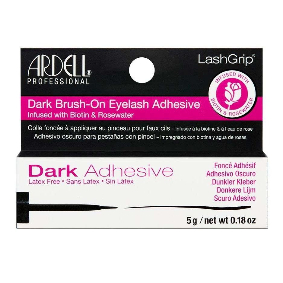 Eyelash Adhesive with Biotin and Rosewater, Latex-Free, Dark Strip