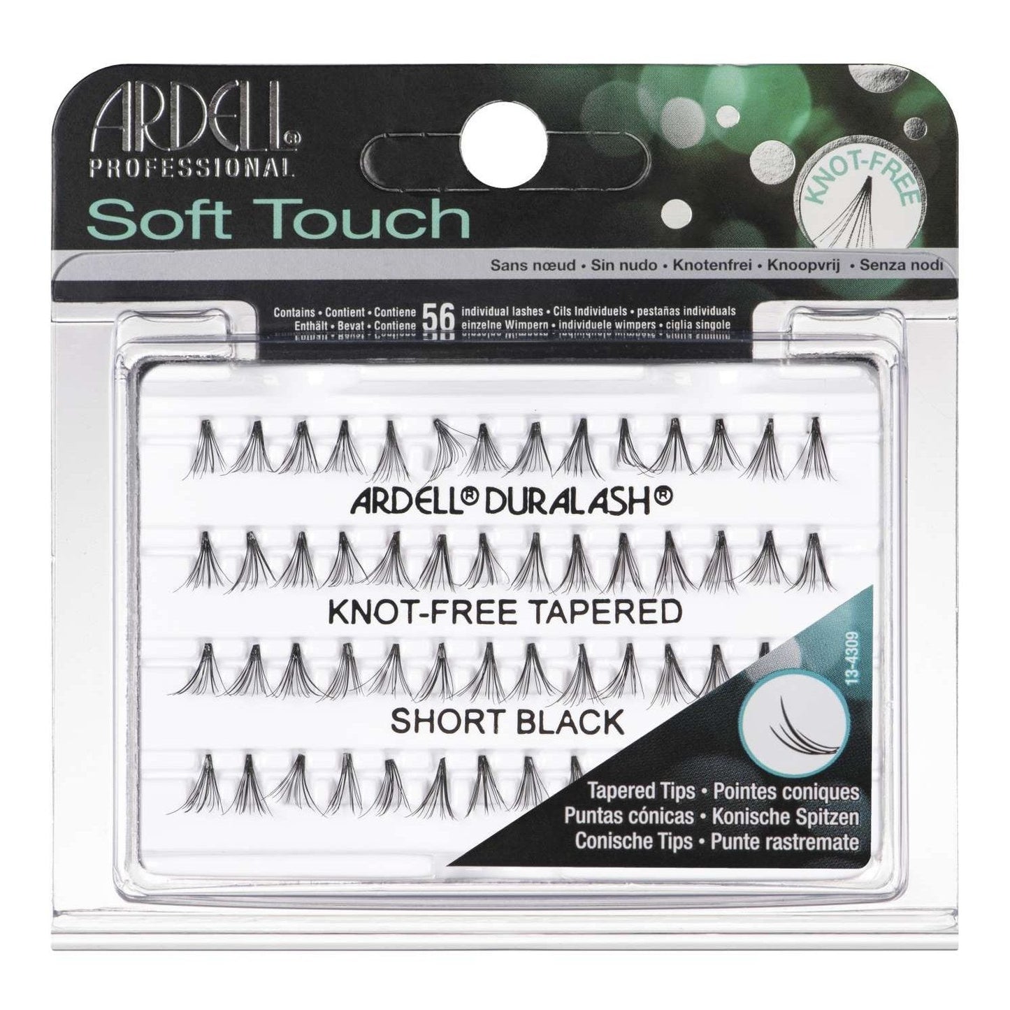 Individual Soft Touch Knot-Free Tapered Human Hair Lashes Short