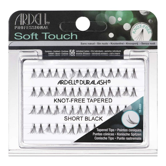 Individual Soft Touch Knot-Free Tapered Human Hair Lashes Short