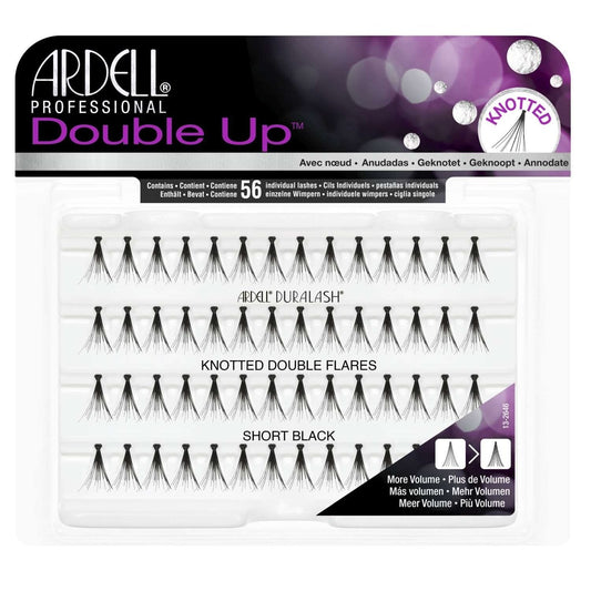 Double Flare Knotted Individual Lashes Short Length