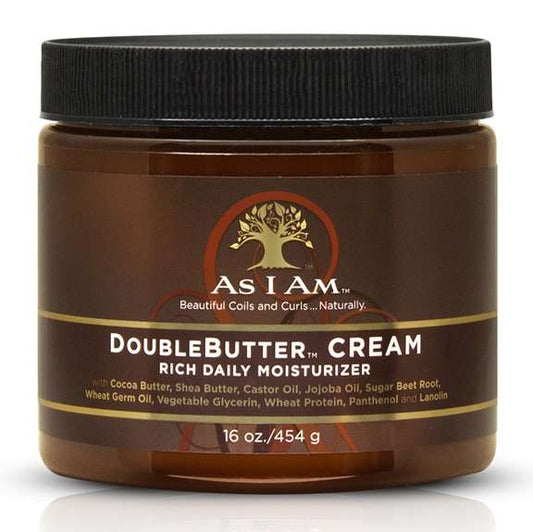 As I Am DoubleButter Cream Daily Moisturizer with Shea Butter and Almond Oil