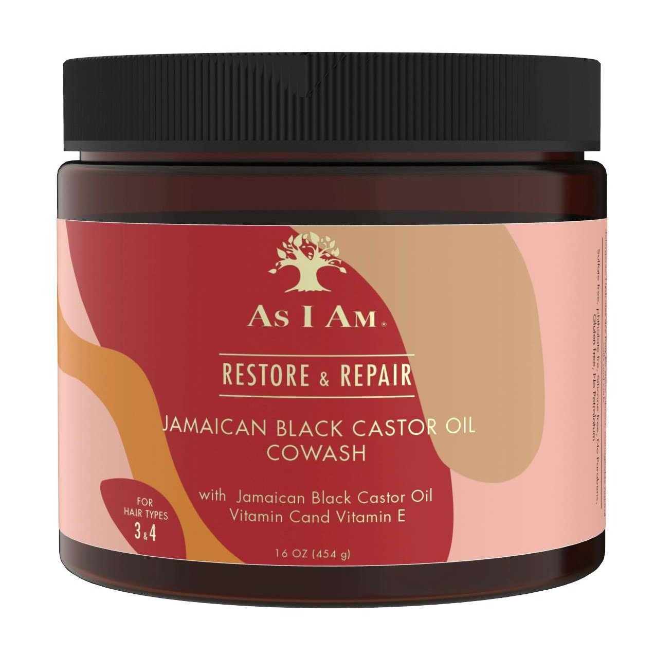 As I Am Co-Wash with Jamaican Black Castor Oil and Vitamins C & E