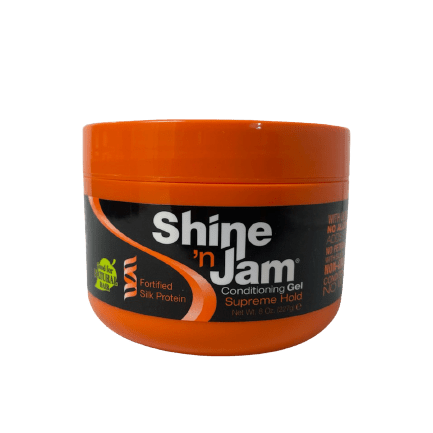 Supreme Hold Shine N Jam Gel with Silk Protein and Olive Oil