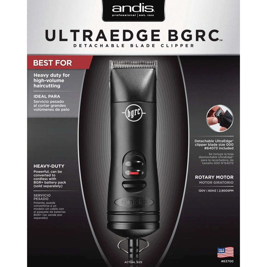 Professional Ultra Edge BGR C Clipper with Rotary Motor and Detachable Blades