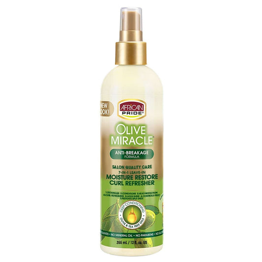 African Pride Leave-In Curl Refresher with Olive & Tea Tree Oil 7-in-1