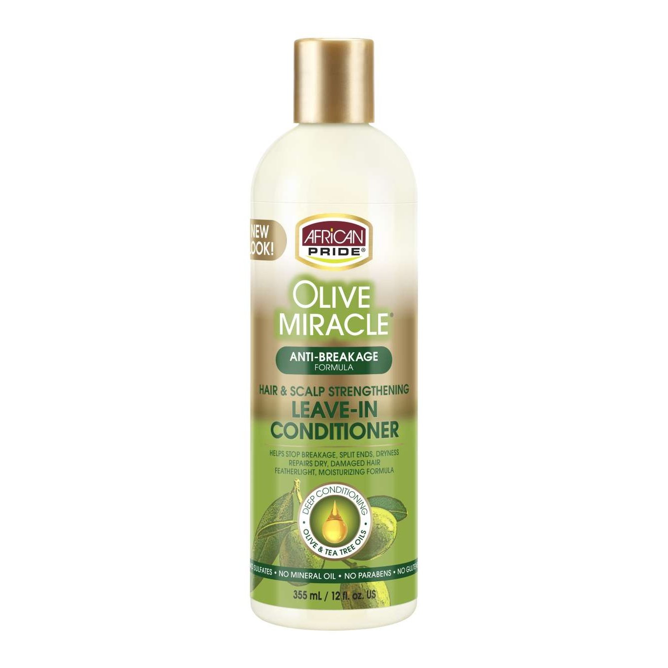 African Pride Leave-In Conditioner with Olive Oil and Tea Tree Oil