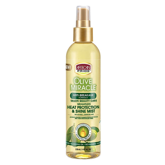 African Pride Heat Protection Shine Mist with Olive Oil