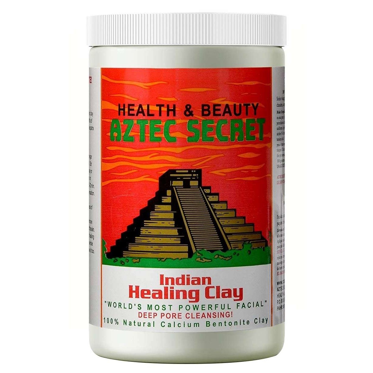 Indian Healing Clay Deep Pore Cleansing Mask with 100% Natural Calcium Bentonite Clay