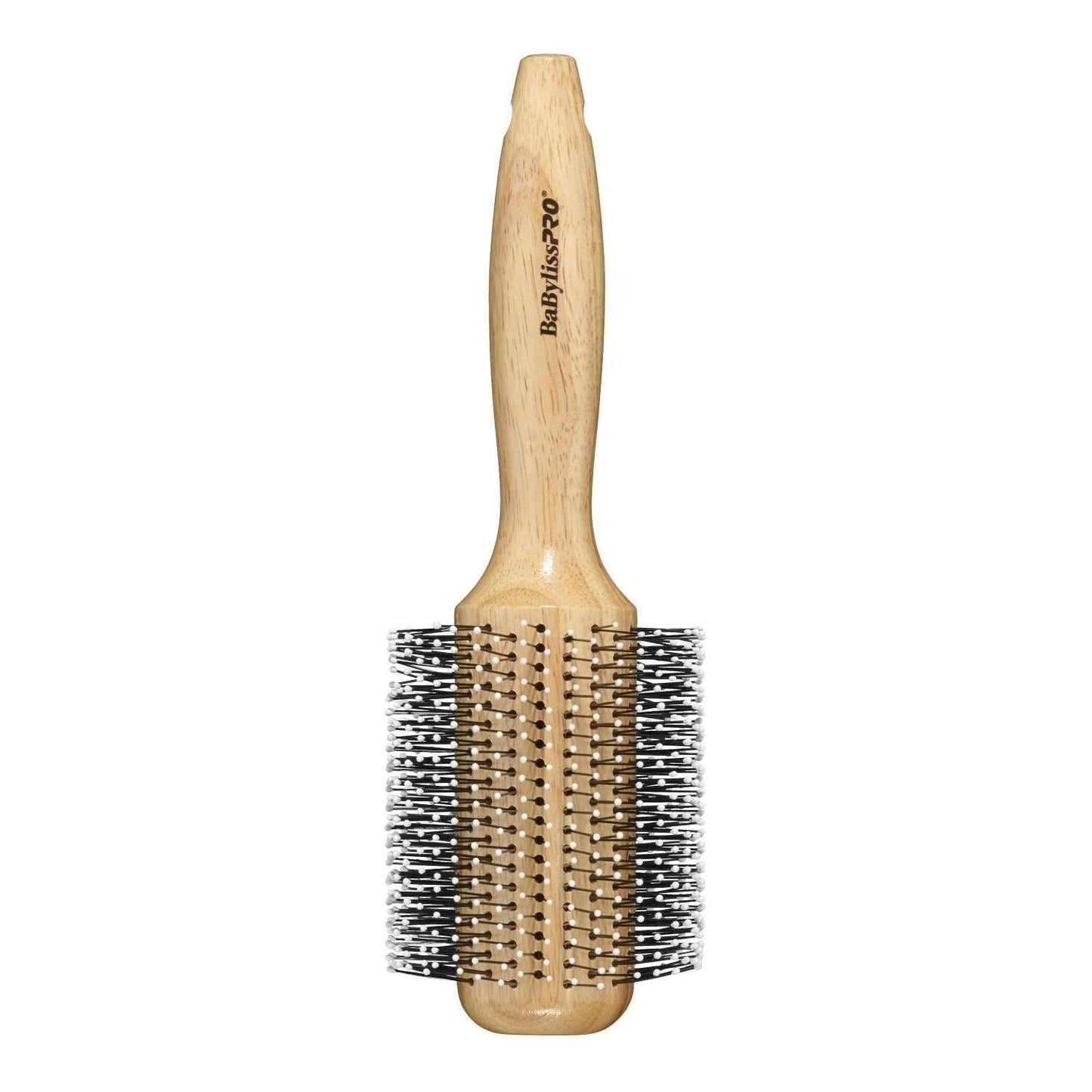 Wood Blow-Dry Brush with Soft Nylon Bristles Large Size
