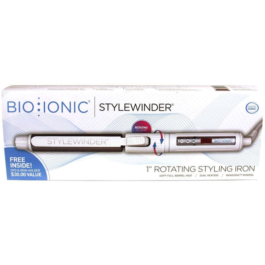 Rotating Curling Iron with Moisture-Locking Clamps 1-inch
