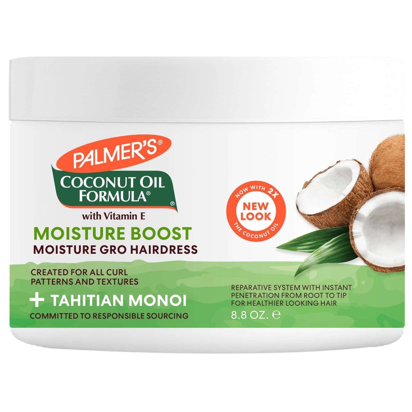 Coconut Oil Moisture Gro Hairdress for Curly, Dry, Damaged Hair