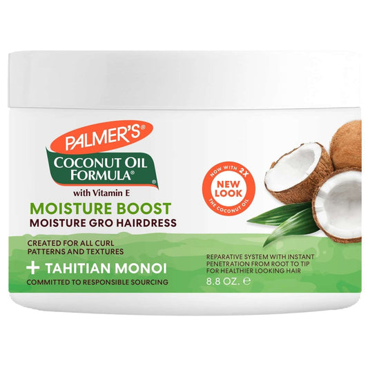 Coconut Oil Moisture Gro Hairdress for Curly, Dry, Damaged Hair