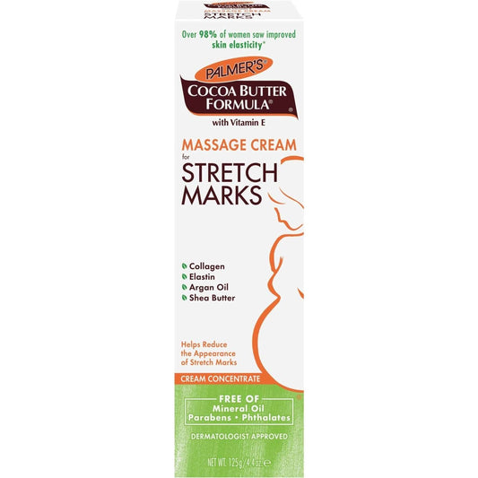 Massage Cream with Cocoa Butter, Argan Oil & Vitamin E for Stretch Marks