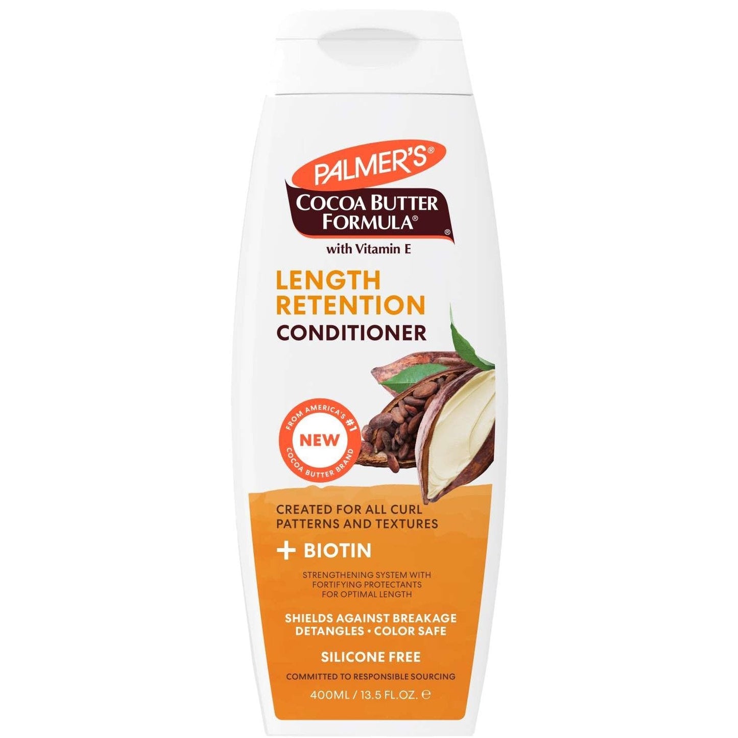 Length Retention Conditioner with Cocoa Butter and Biotin for Hydrated, Shiny Hair