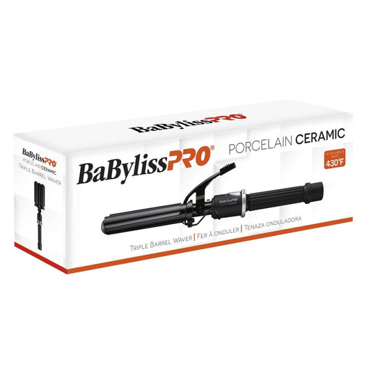 Porcelain Ceramic Triple Barrel Waver