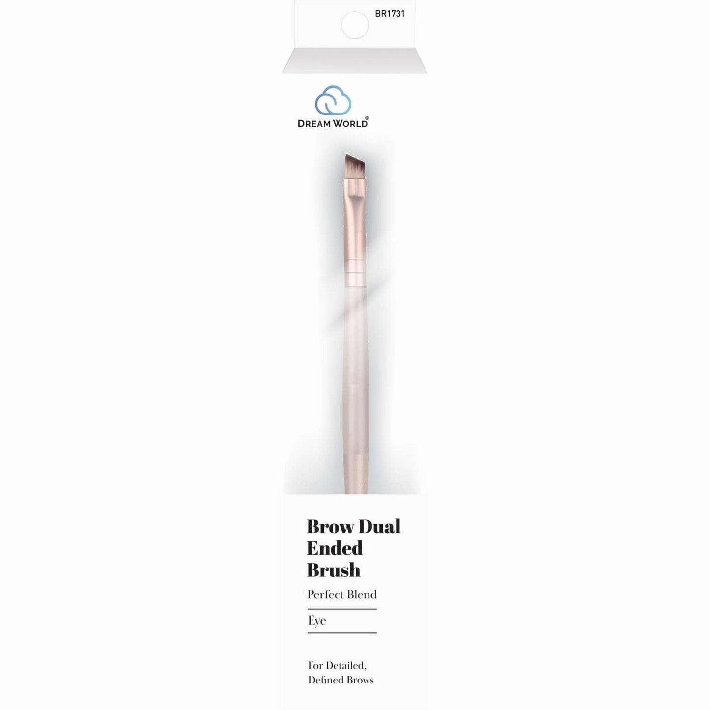 Cosmetic Dual-Ended Brow Brush for Detailed Definition