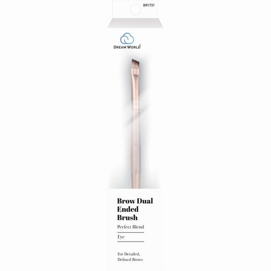 Cosmetic Dual-Ended Brow Brush for Detailed Definition