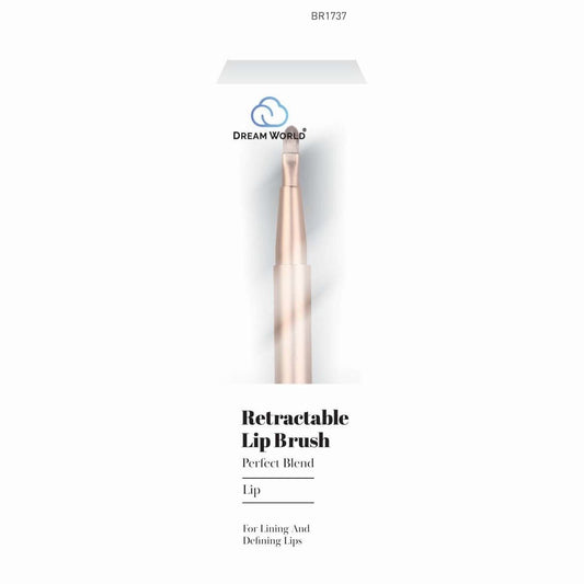 Retractable Lip Brush for Precise Application and Blending