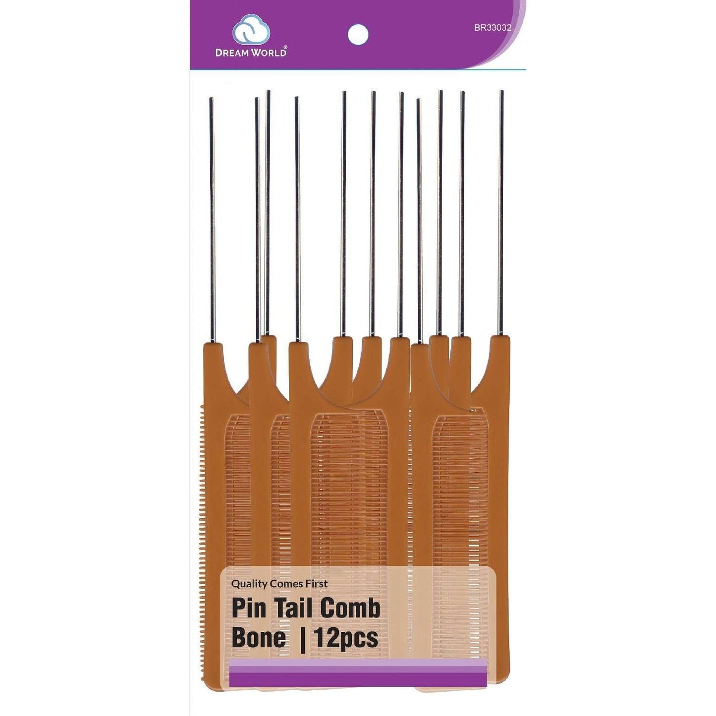 Bulk Pintail Comb 12-Pack Professional Salon-Quality Hair Styling Tool