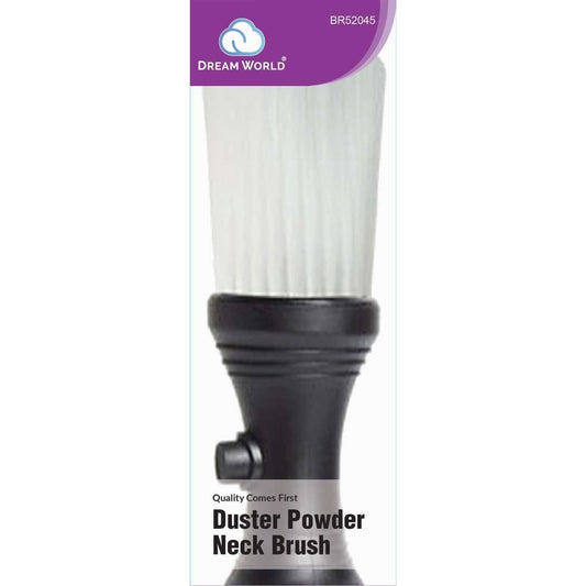 Neck Duster Brush with Refillable Powder Dispenser for Haircuts