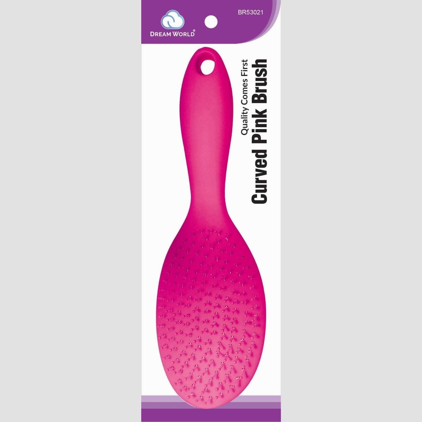 Curved Hairbrush for Dry and Damaged Hair