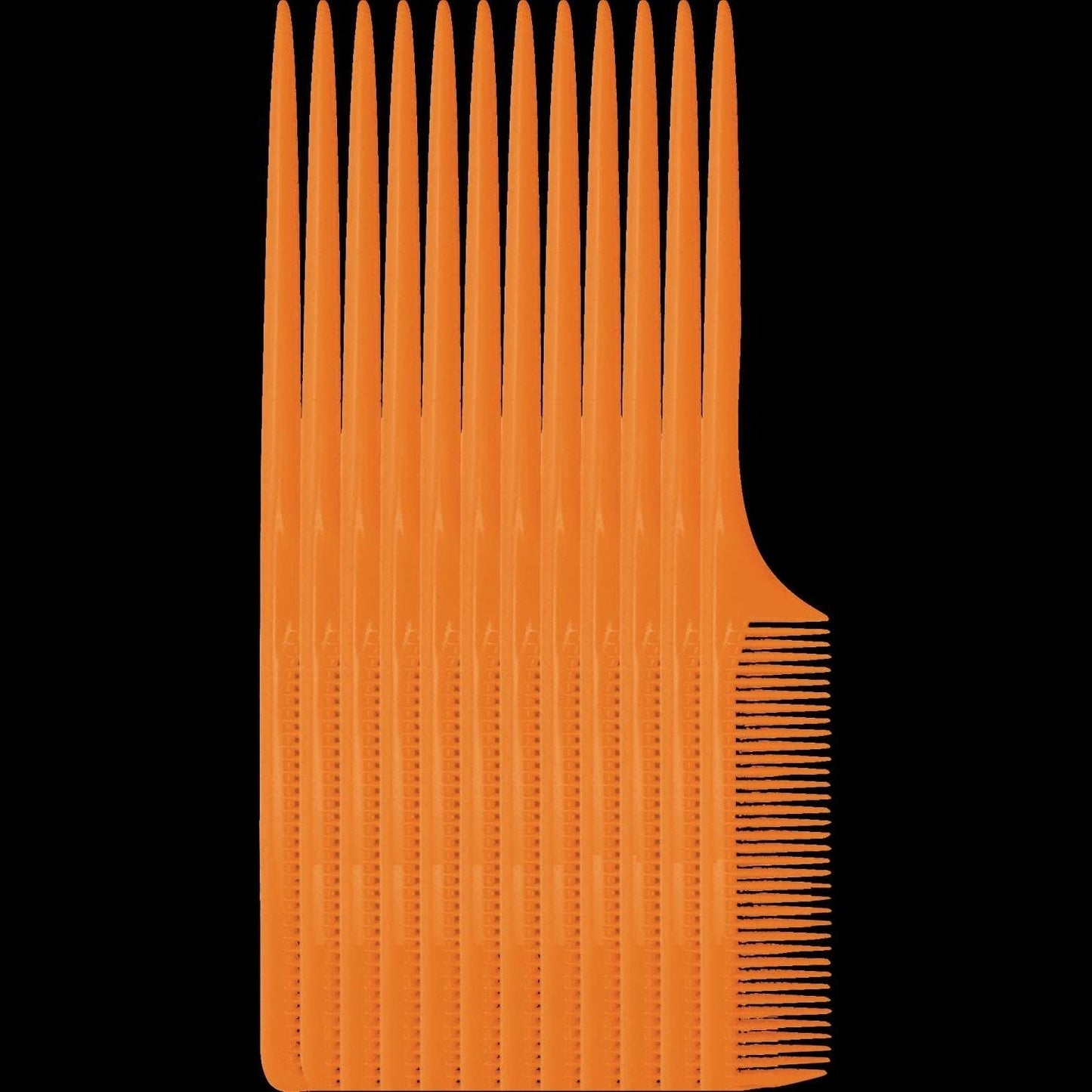 Bone Tail Comb Fine Teeth 12-Pack for Hair Styling