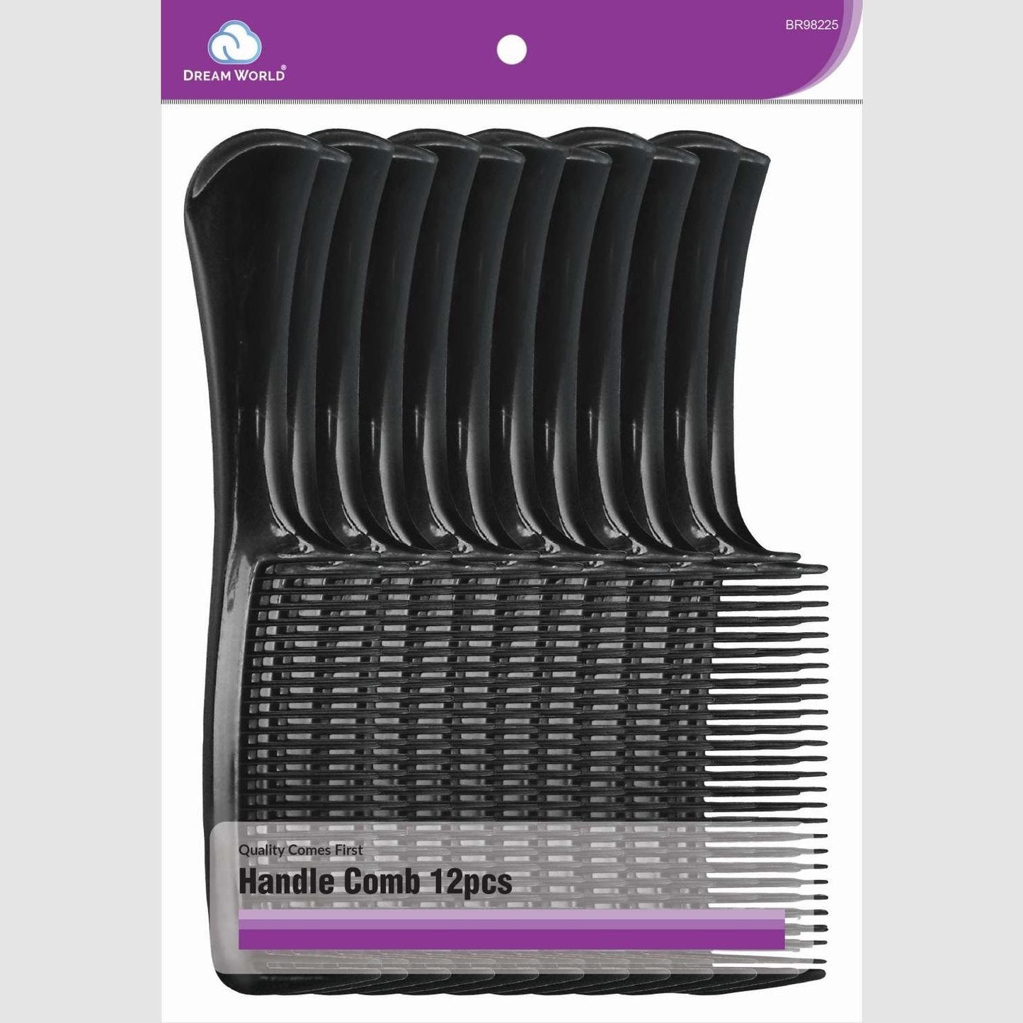 Wide-Toothed Comb Bulk Pack - 12 Handles for Tangle-Free Hair