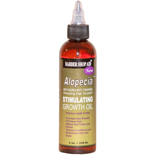 Alopecia Stimulating Growth Oil with Jojoba, Castor & Borage Oils 4oz