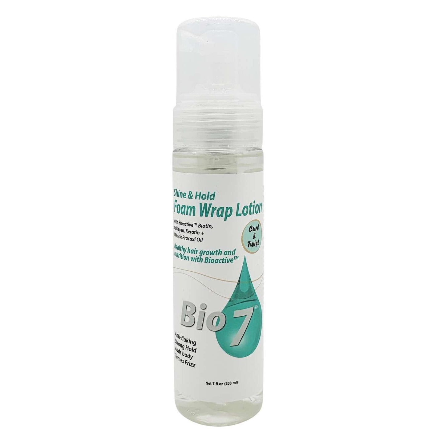 Foam Wrap Lotion with Biotin, Collagen, Keratin & Pracaxi Oil for Shine and Hold