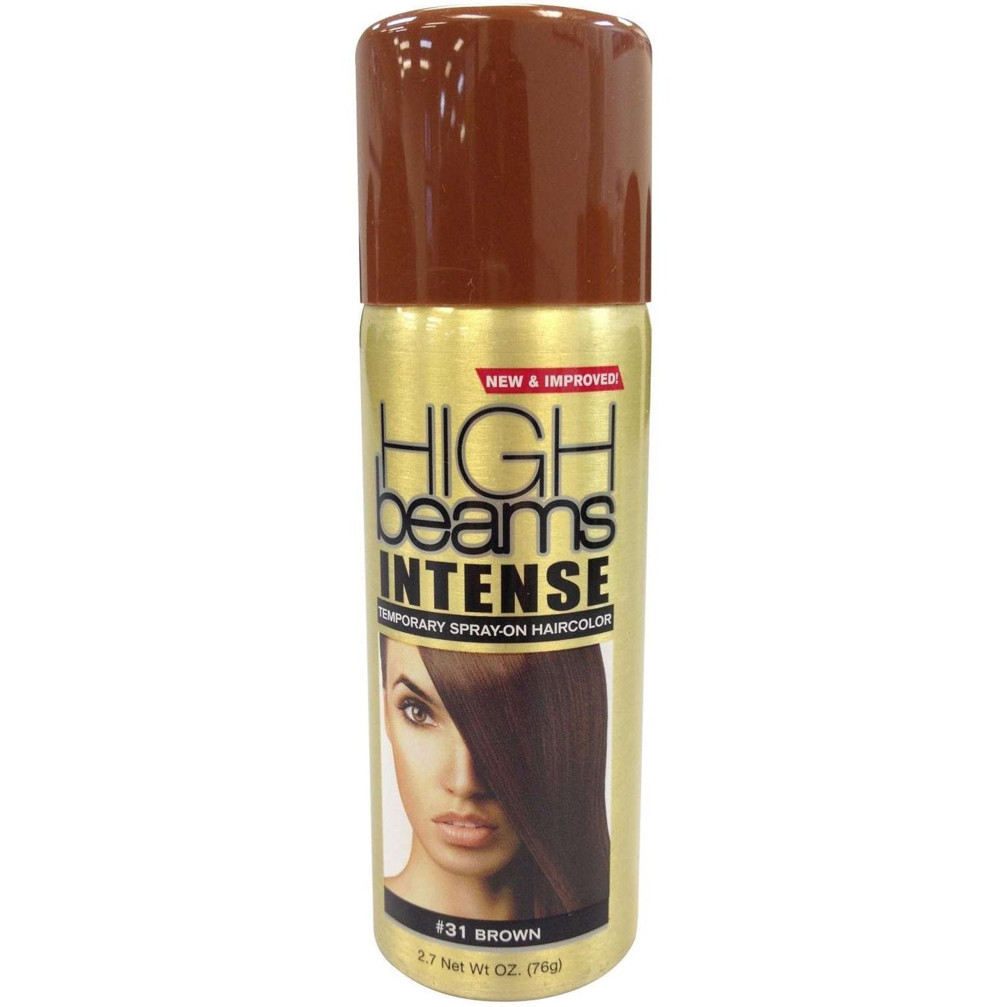 Temporary Spray-On Hair Color Brown for Gray Hair Coverage