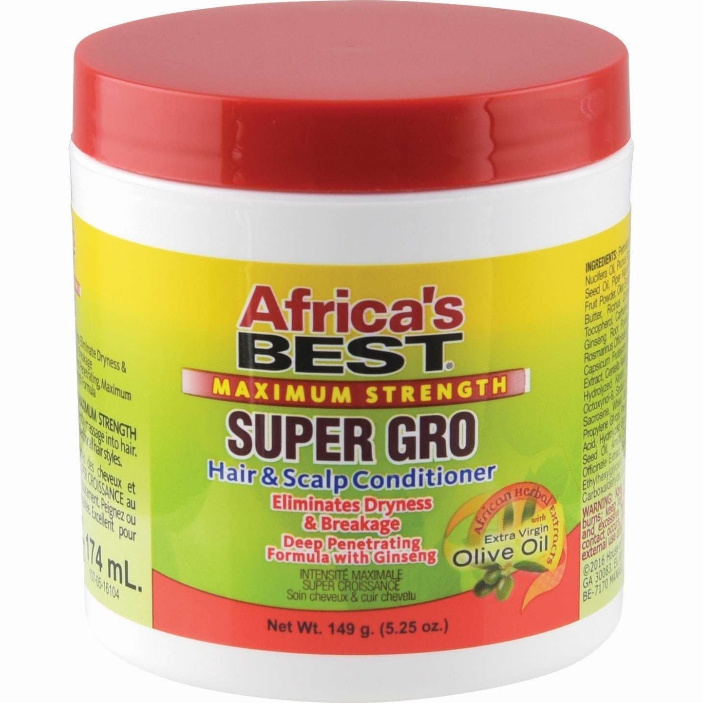 Maximum Strength Super Growth Hair Conditioner with Ginseng and African Oils