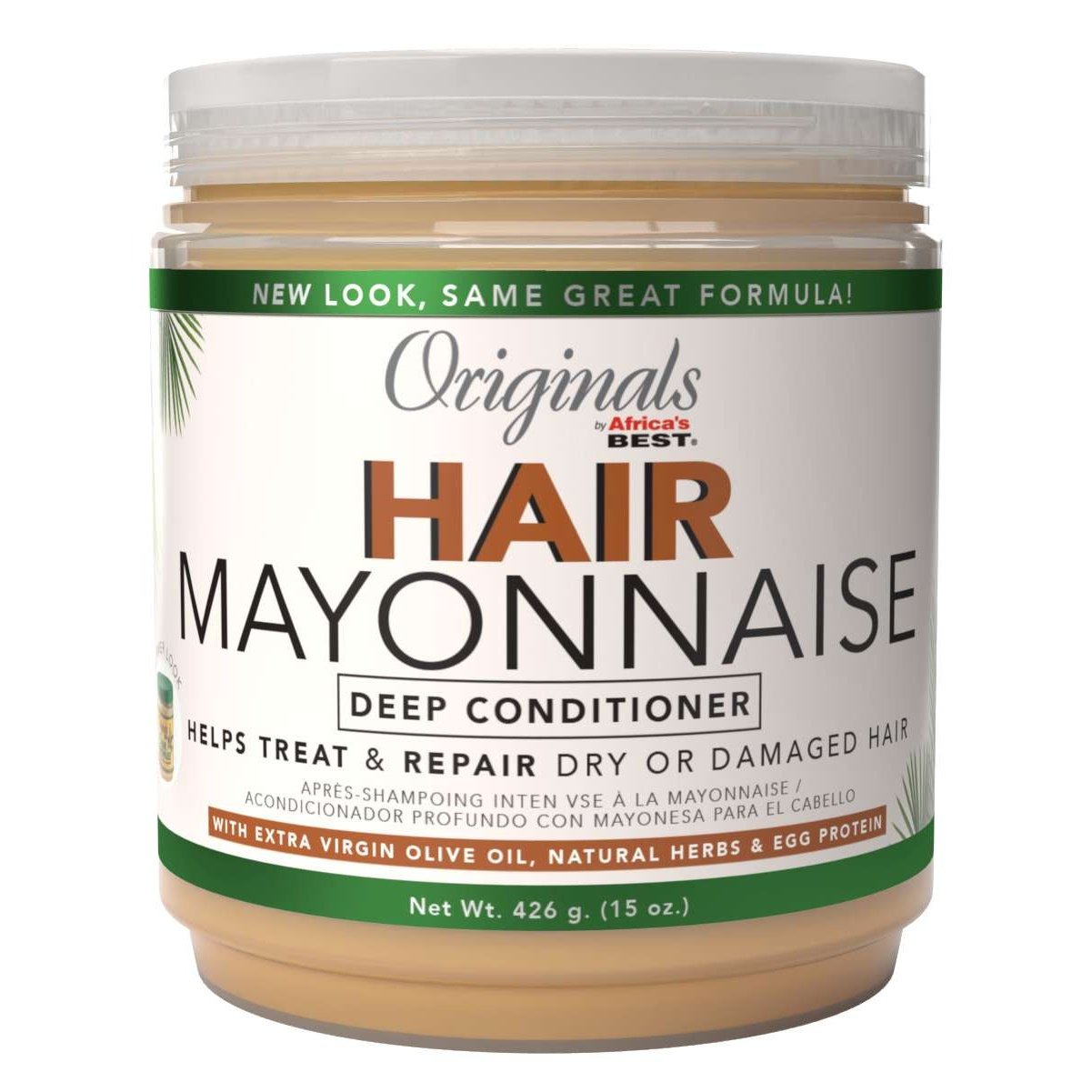 Hair Mayonnaise with Egg Protein and Olive Oil for Damaged Hair