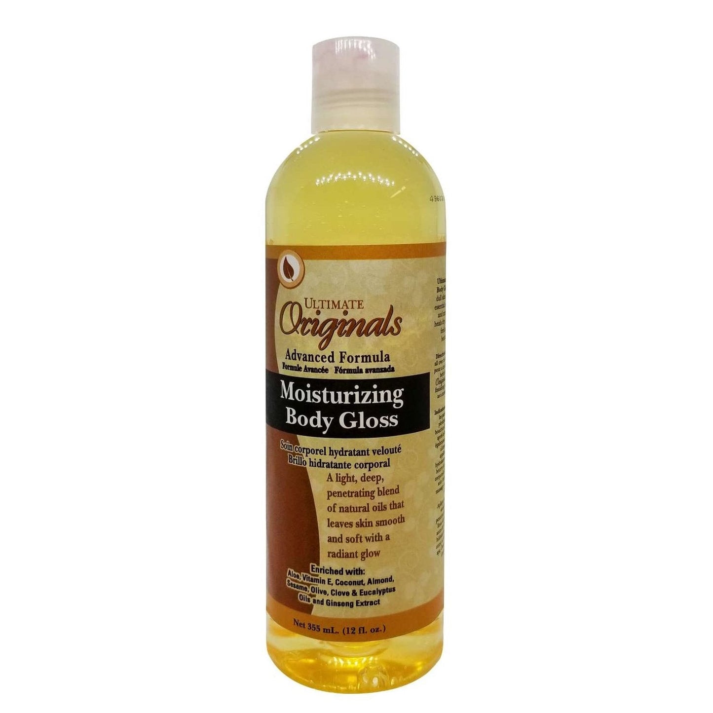 Body Gloss with Aloe, Vitamin E, Coconut Oil, Almond & Ginseng Extract