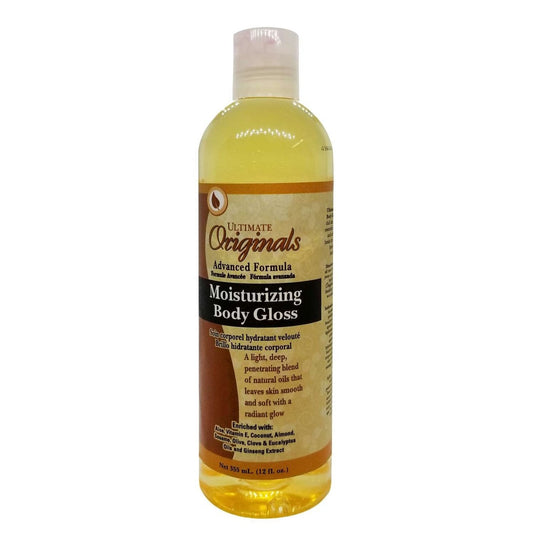 Body Gloss with Aloe, Vitamin E, Coconut Oil, Almond & Ginseng Extract