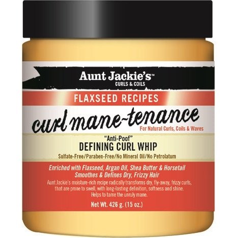 Aunt Jackie's Curl Defining Whip with Flaxseed for 1b-4b Hair 15 oz