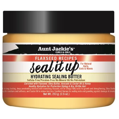 Aunt Jackie's Butter Moisturizer with Flaxseed for 3a-4c Hair