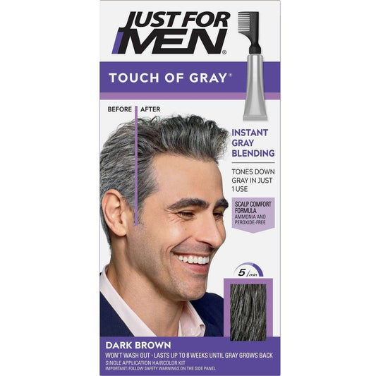 Touch of Gray Hair Color Dark Brown 5-Minute Formula