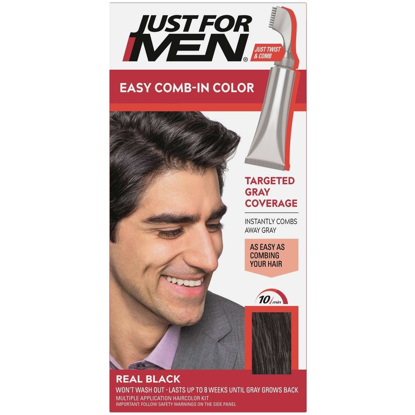 Autostop Hair Color Comb-In Applicator Real Black
