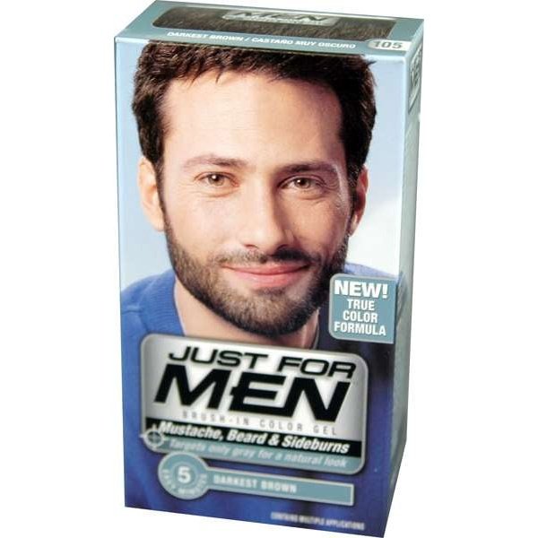 Mustache and Beard Hair Color Ammonia-Free Darkest Brown 50 ml