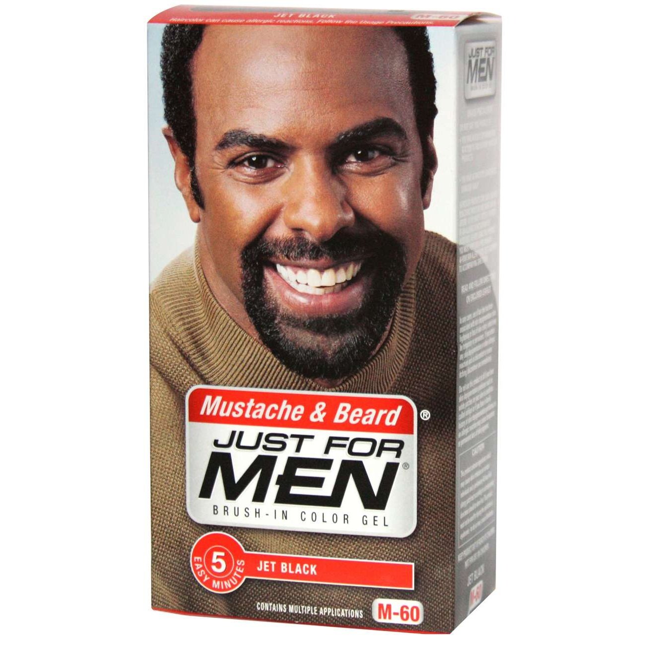 Moustache and Beard Hair Color with Vitamin E, Biotin, Aloe Vera – 60 Jet Black