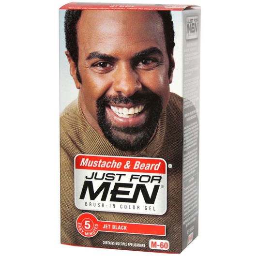 Moustache and Beard Hair Color with Vitamin E, Biotin, Aloe Vera – 60 Jet Black