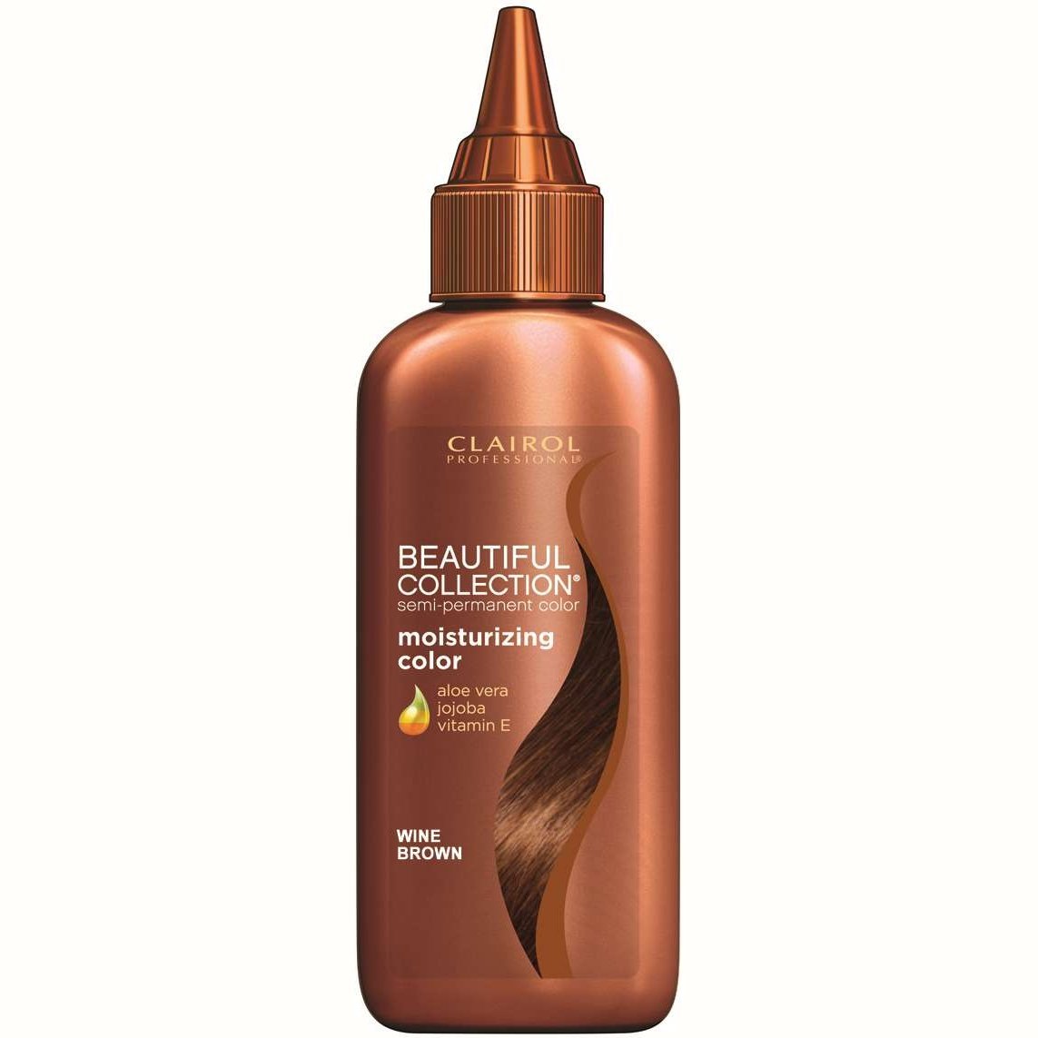 Semi-Permanent Hair Color with Aloe & Jojoba Oil Wine Brown 3oz