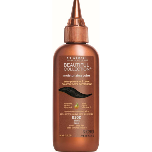 Semi-Permanent Hair Color with Jojoba Oil, Vitamin E & Aloe 3oz Black