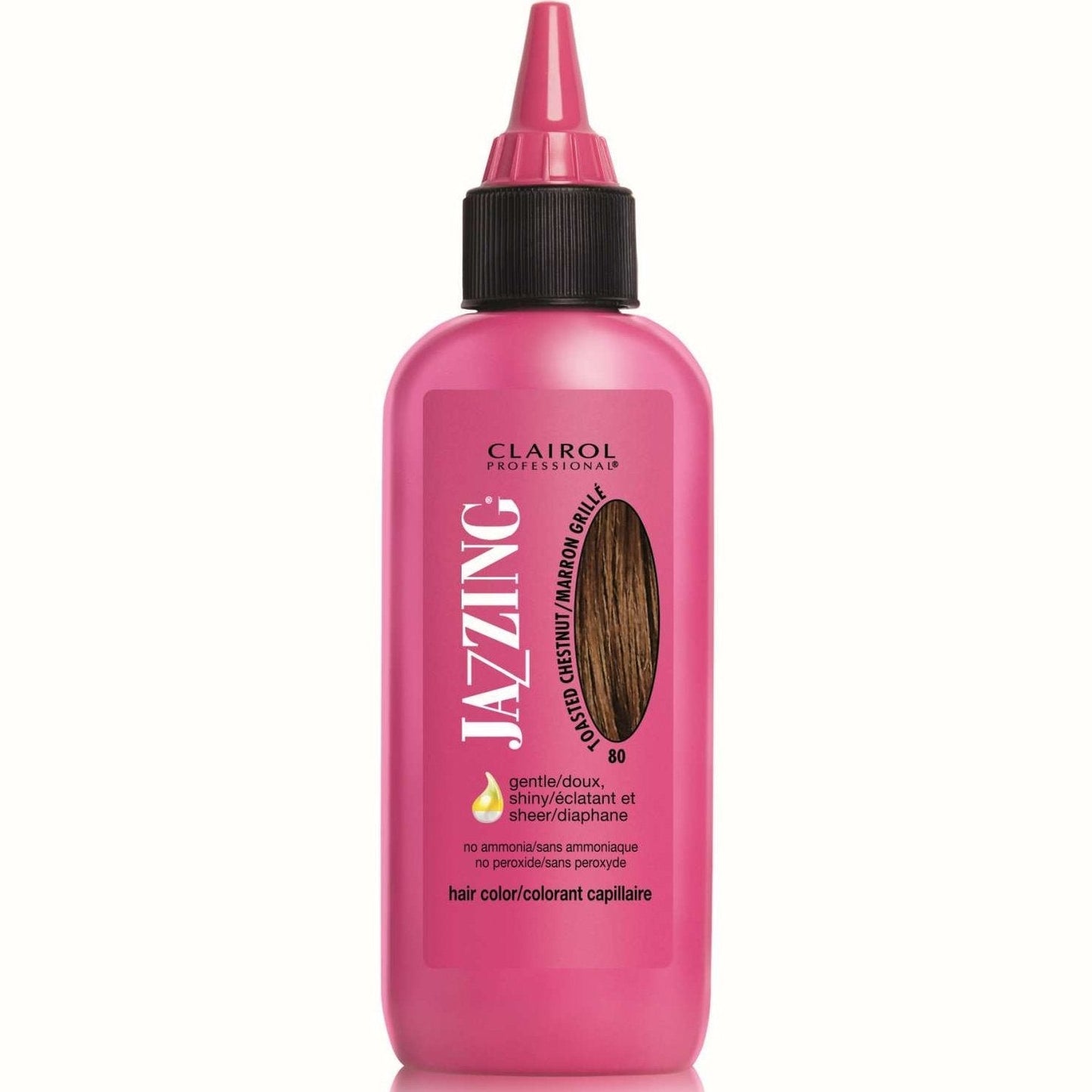 Temporary Hair Color Ammonia-Free for Permed or Relaxed Hair 80 Toasted Chestnut